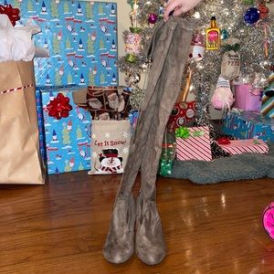 knee high heel boots